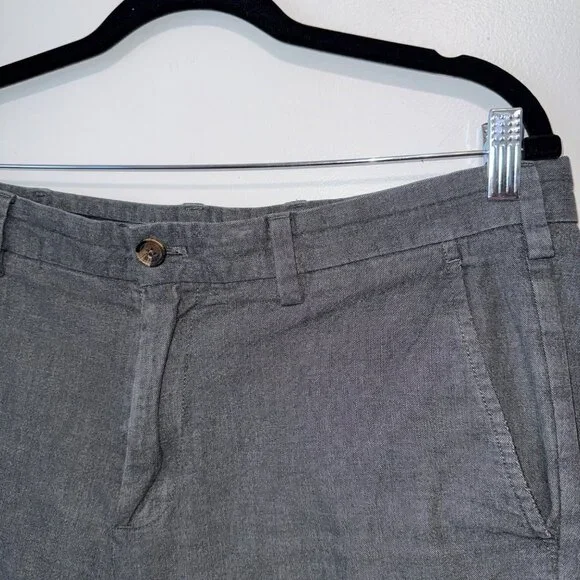 Brooks Brothers Red Fleece Mens Gray Slim Fit Trouser Pants W34 L34 - Picture 3 of 9